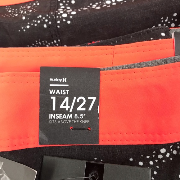 New Hurley Boys Phantom 30 Party Black BoardShorts - Picture 7 of 8